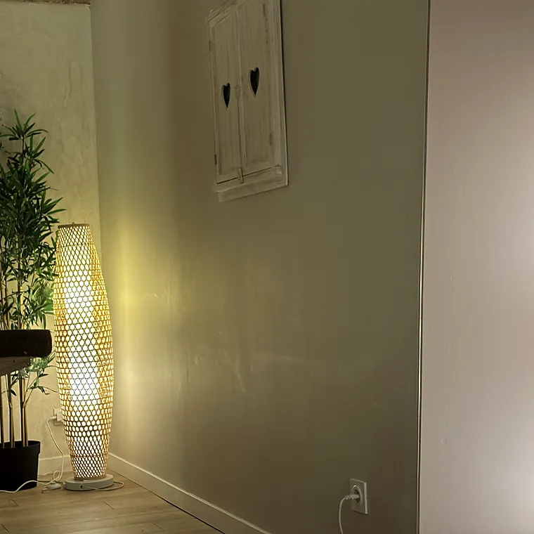 Coin bambou et lampes